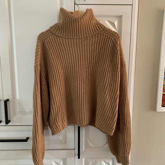 NWOT Babaton Guell Sweater in Dark Sand Brown - Picture 7 of 10